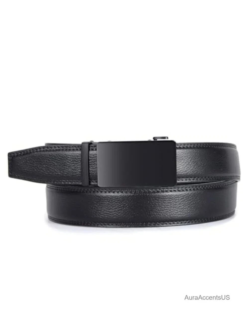 VATAN Men's Genuine Leather Ratchet Belt, Adjustable, Trim to Fit, Dress Casual